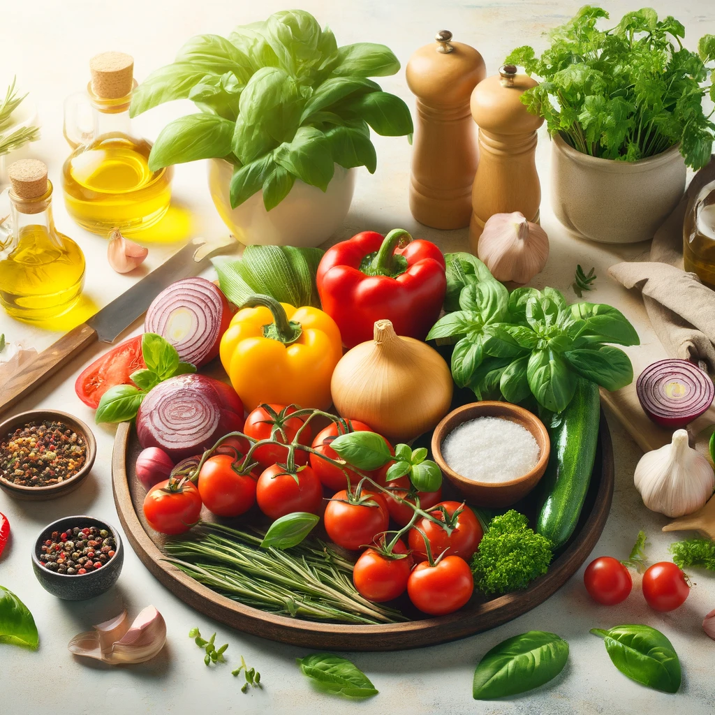 Lots of vegetables